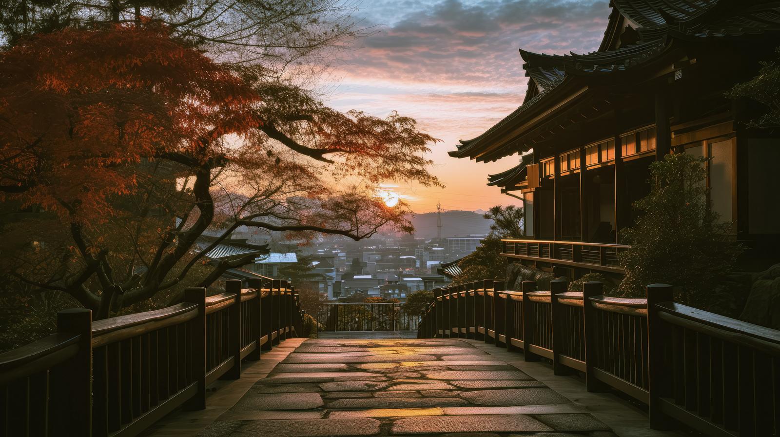 夕暮れ